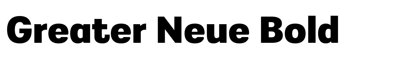 Greater Neue Bold
